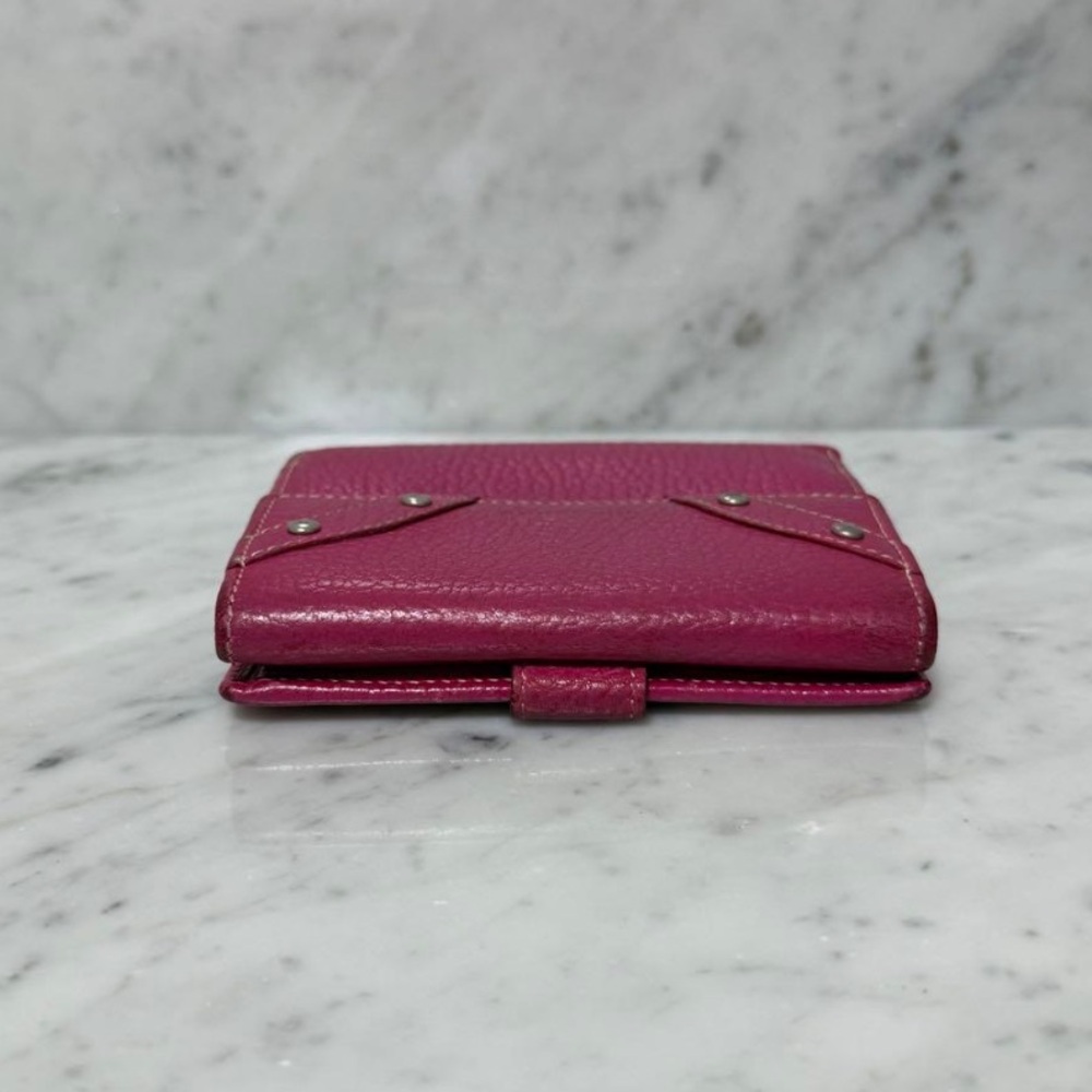 Burberry pink leather compact wallet - Picture 4 of 11